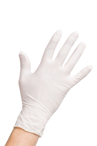 GLOVES LATEX WHITE